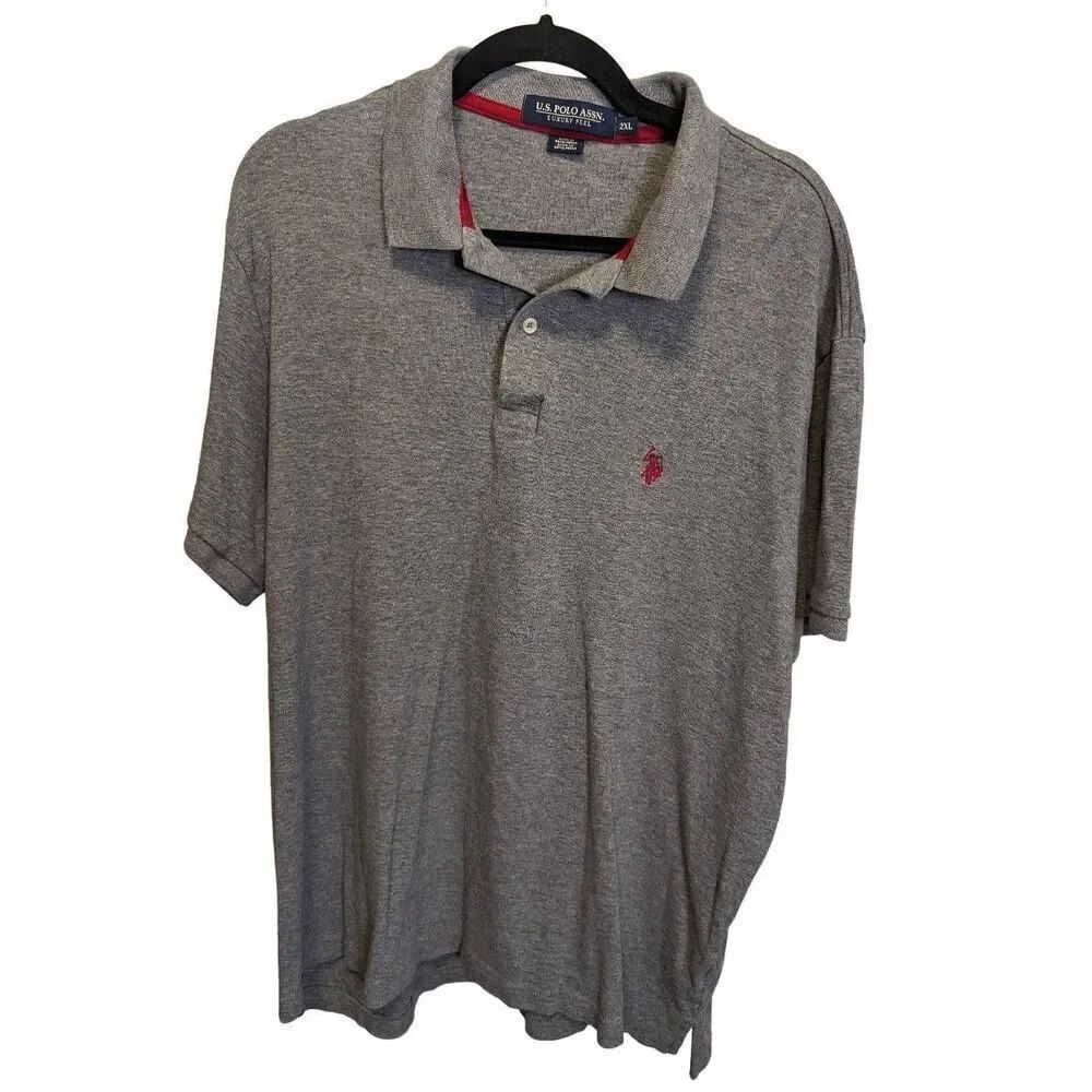 U.s. Polo Assn. Mens Interlock Polo T-Shirt Men's Size 2XL